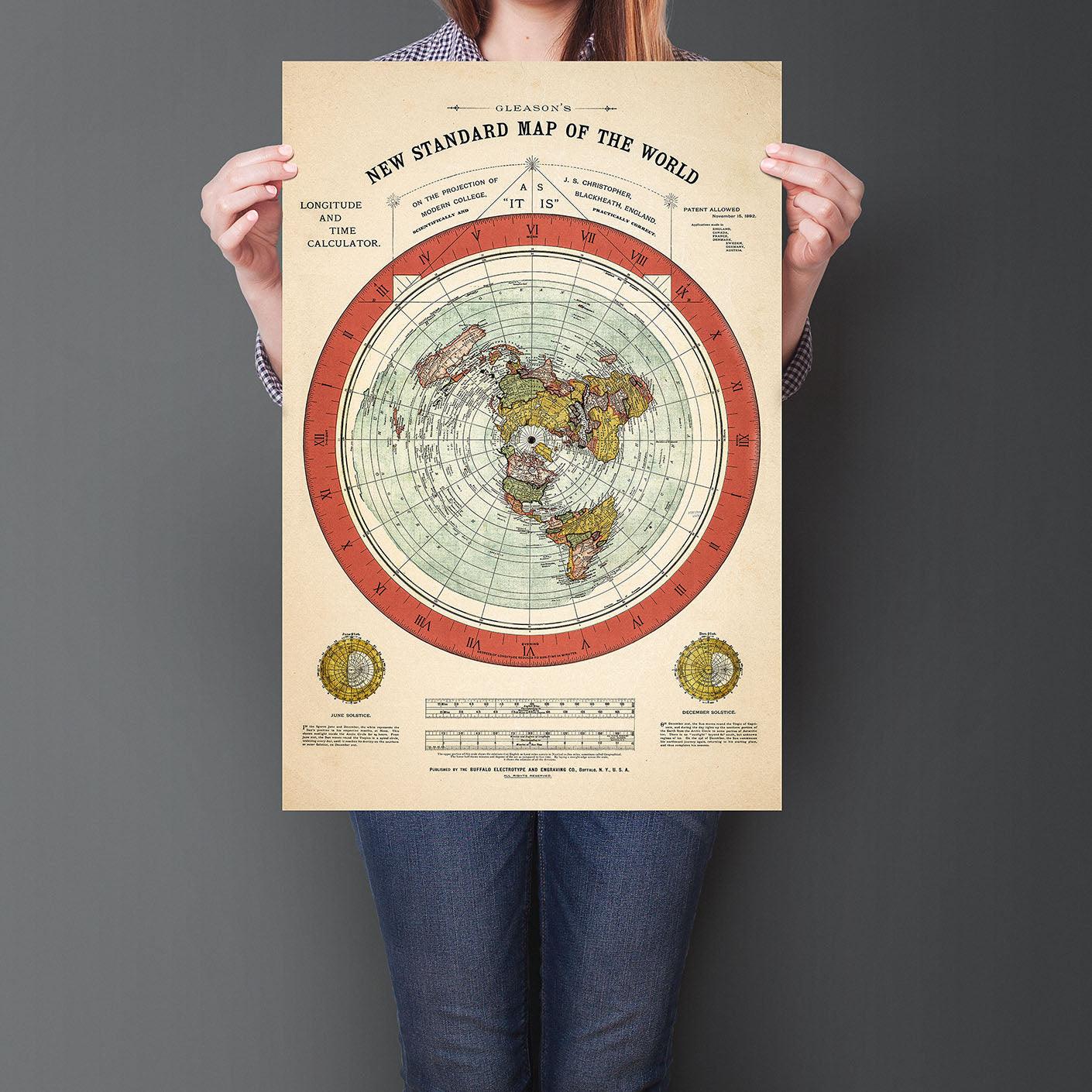 Flat Earth Map - Conspirate